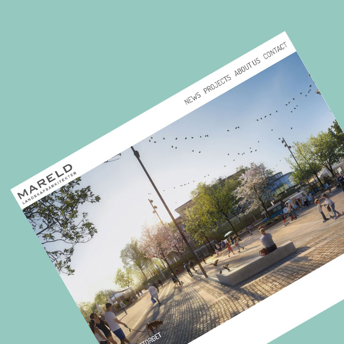Mareldlandskap AB webbplats