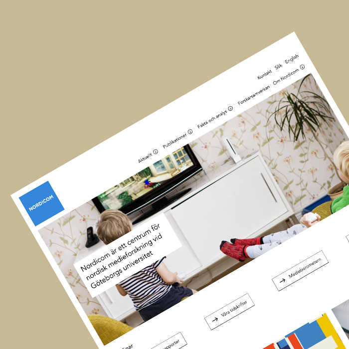 Nordicoms webbplats